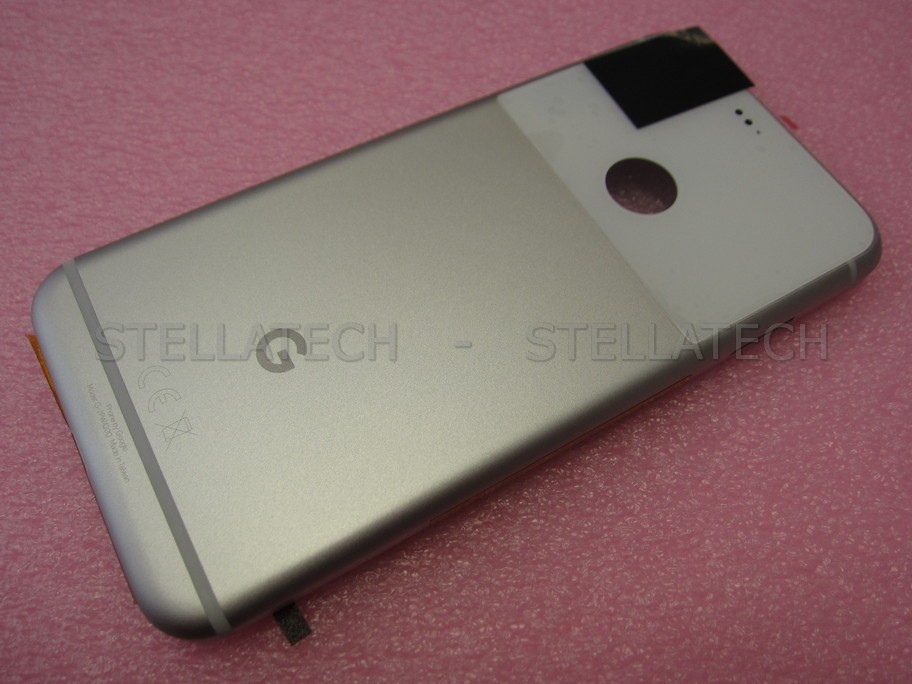 Google Pixel - Akkudeckel / Batterie Cover f. Weiss/Silber