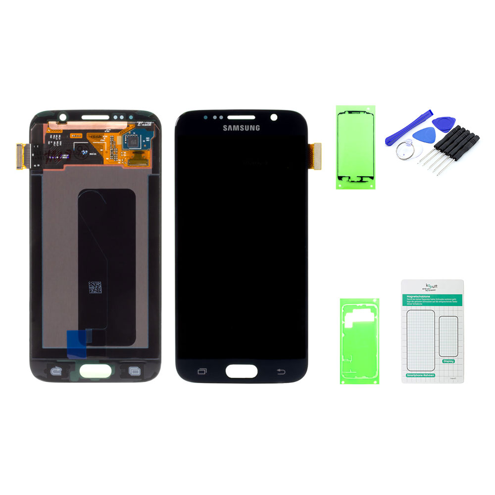 Samsung Galaxy S6 Display schwarz - Set