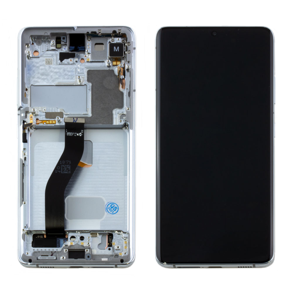 Samsung Galaxy S21 Ultra 5G Display (mit Rahmen) Phantom Silver (silber)