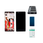 Huawei P9 Display schwarz (mit Rahmen) - Premium-Set