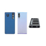 Huawei P30 Backcover Breathing Crystal (hellblau-violett) - Premium-Set